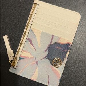 Tory Burch floral card holder